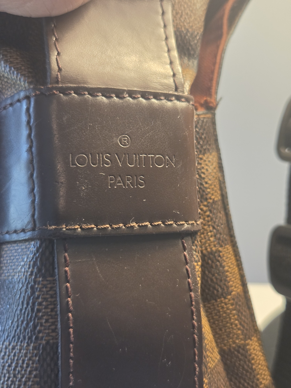 Louis Vuitton LV Crossbody bag Naviglio Brown Damier Authentic - Picture 15 of 16